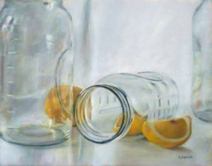 LEMONS HUGGING A JAR - Tilting at Wildmills Gallery S